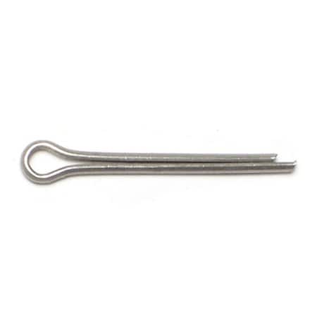 Midwest Fastener  Cotter Pin, 3/32 in Dia, 1 in L, Stainless Steel 74806